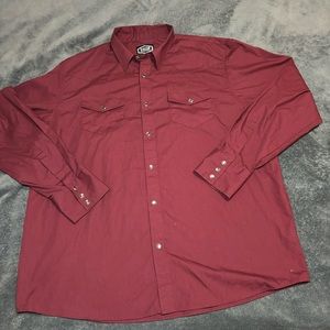 Gibson trading company, pearl snap‎ long sleeve button up  nwot